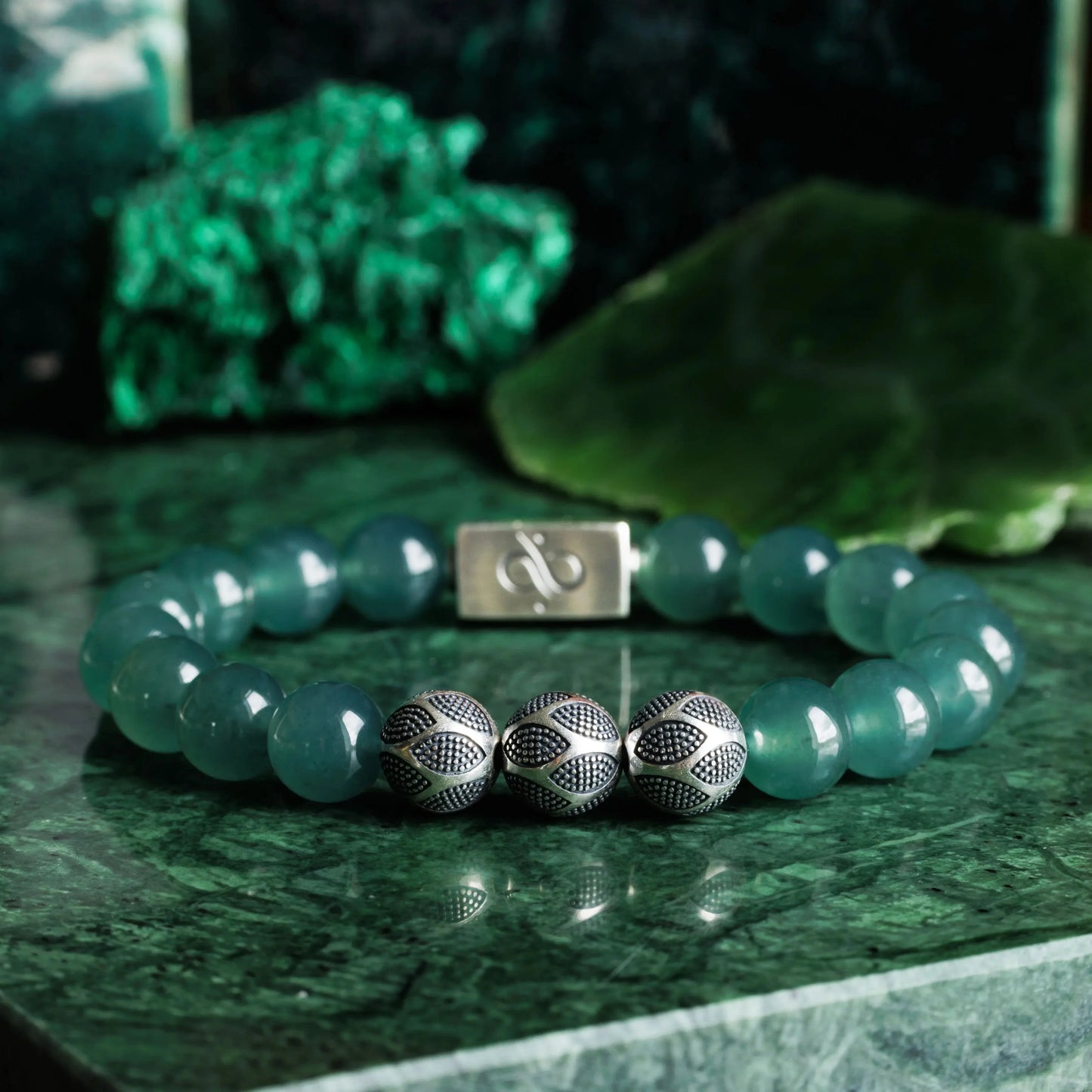 Burmese Green Jade Nascor Bracelet X (10mm)