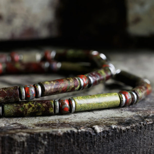 Dragon Blood Jasper Bracelet V (4mm)