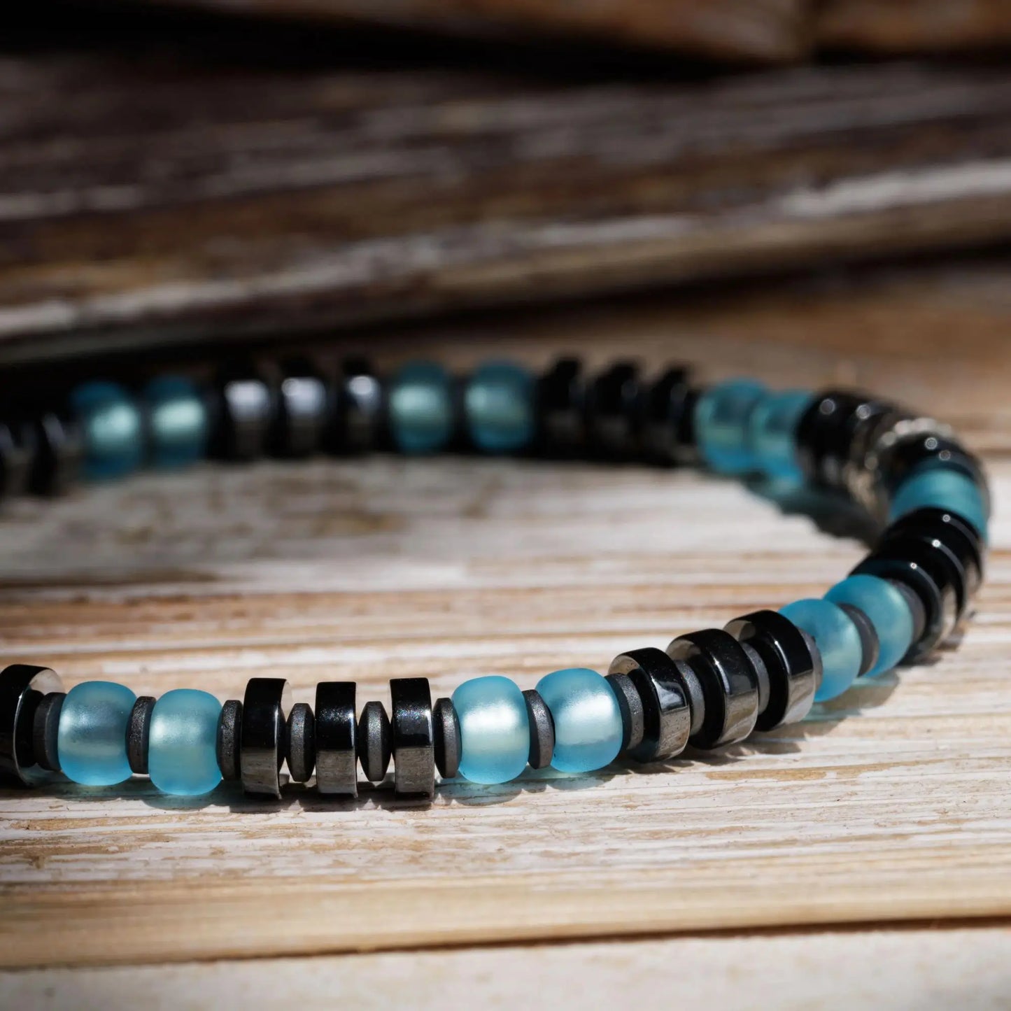 Dark Hematite Blue Bracelet I (6mm)